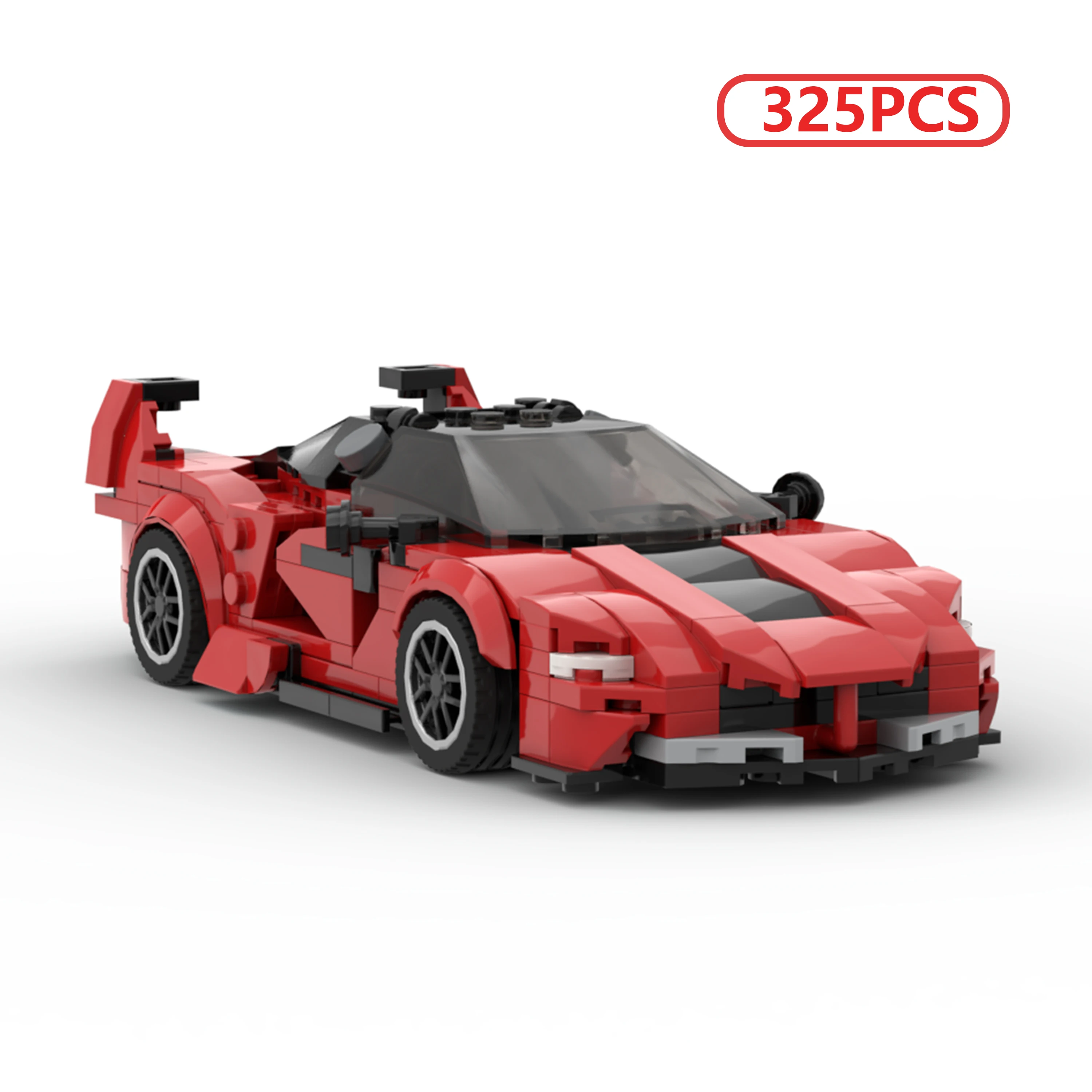 

MOC FXXK V2 Style Hypercar Building Blocks 8-Stud Speed Series Supercar Model for Adults