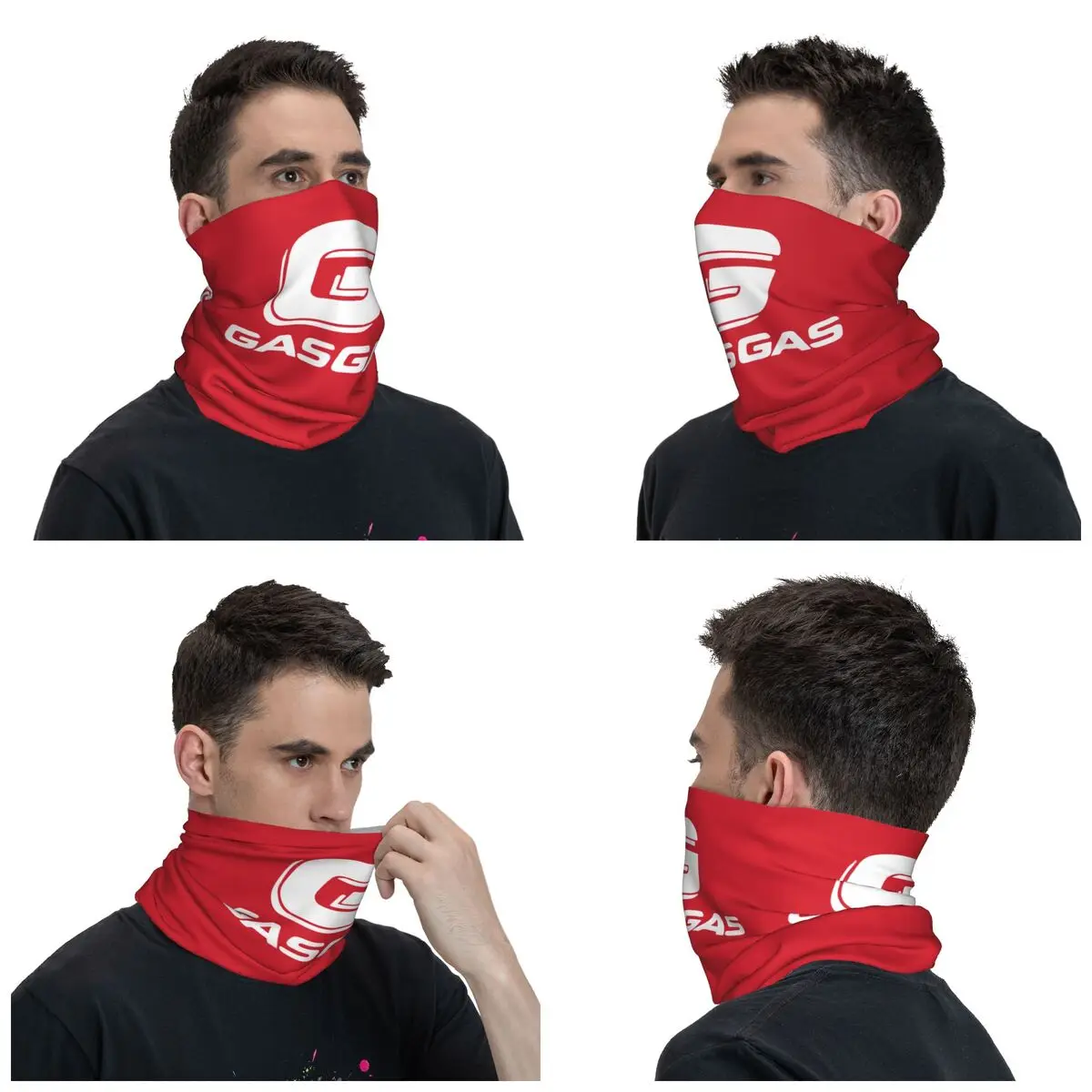 GasGass Motorcycle Bandana Neck Gaiter Racing Mountain Bike Mask Scarf Multifunctional Headband Running Unisex Adult All Season