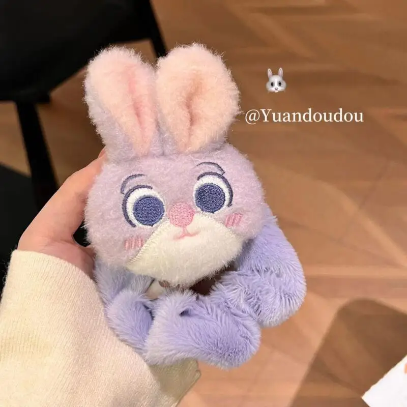 Disney Zootopia Judy Hopps Plush Rabbit Hair Loop Hair Rope Ponytail Tied Hair Large Intestine Hair Loop Accessory Girl's Gift