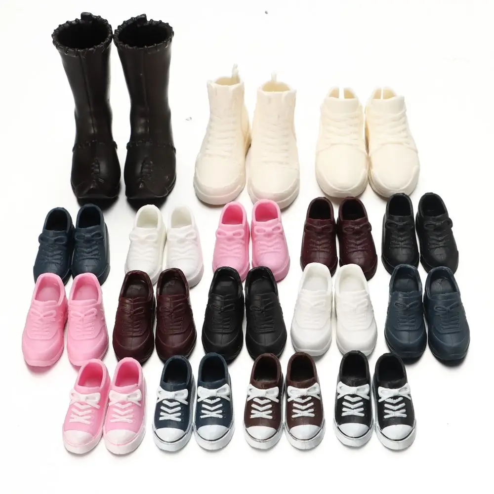 Fashion Shoes Doll Soft Plastic Sneakers PVC Doll Boots Casual Shoes Fit for Foot Length 2~3.5cm Doll Accessories Dolls 1/3 1/4