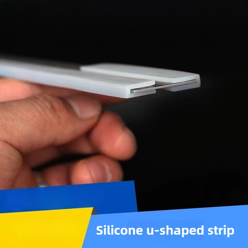 

Silicone U-Channel Edge Trim, Decorative & Impact-Resistant Sealing Strip