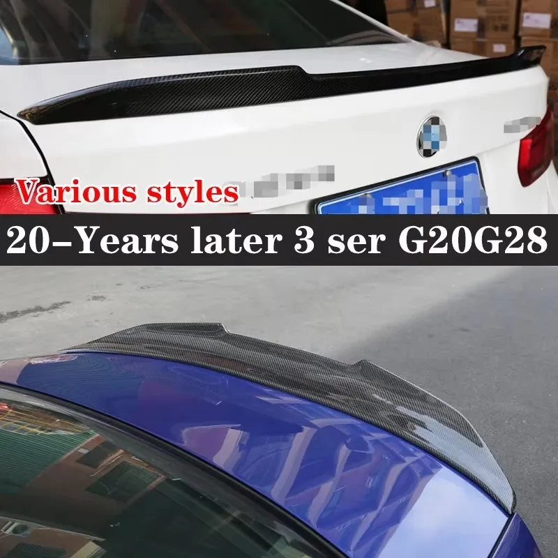 

For BMW 3 Series G20 G28 Carbon Fiber Spoiler Shunt Rear Tail fins Duckbill Car Wing Retrofit the rear wing Car Accessories