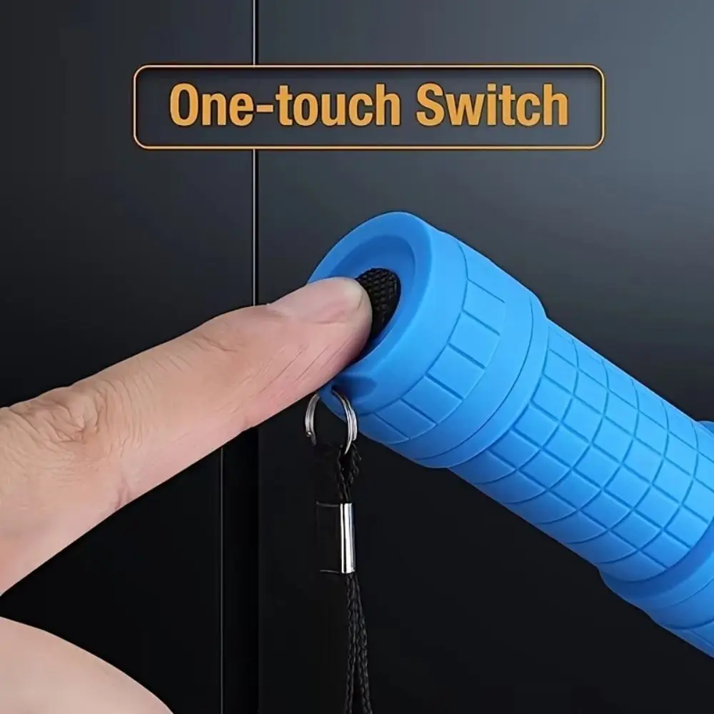 Portable Mini LED Flashlight Drop-proof Plastic Handheld Flashlight Multipurpose High Brightness Outdoor Camping Flashlight