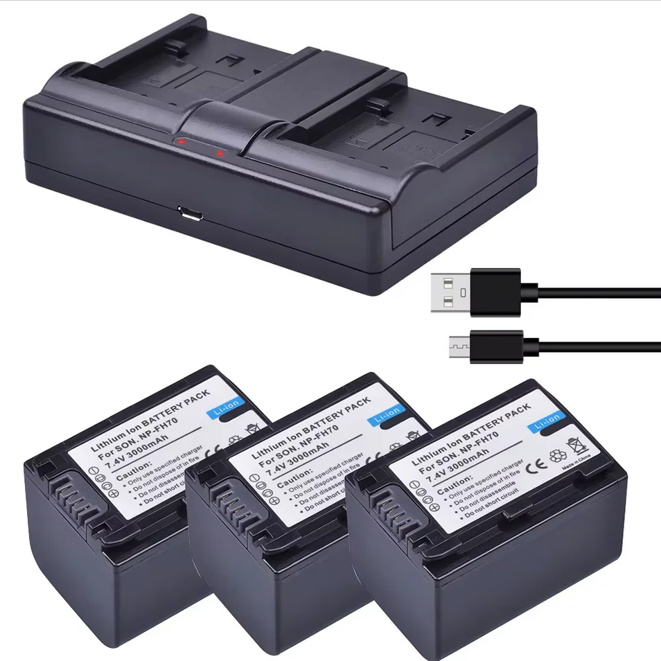 3000mAh NP FH70 NP-FH70 Battery for Sony NP-FH30 NP-FH40 NP-FH60 NP-FH50, DCR DVD508 DVD408 DVD308 DVD105 HC28 SR300 SR200 SR82