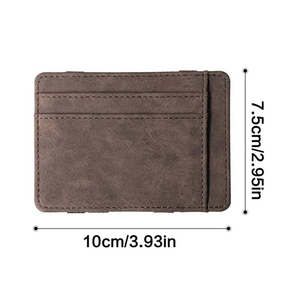 Mini Zipper Bag Coin Purse Coin Pocket Card Case Magic Money Clip Men Card Holder ID Card Holder Slim Wallet