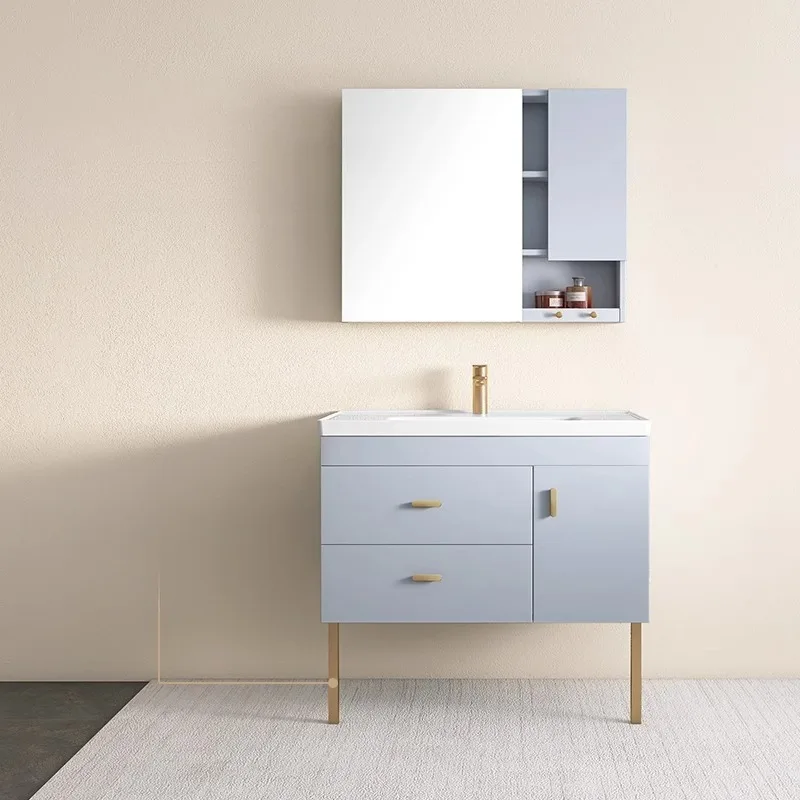 

Decorations Modern Bathroom Cabinet Disinfecting Display Sink Bathroom Cabinet Makeup Accessories Gabinete Trendy Furniture