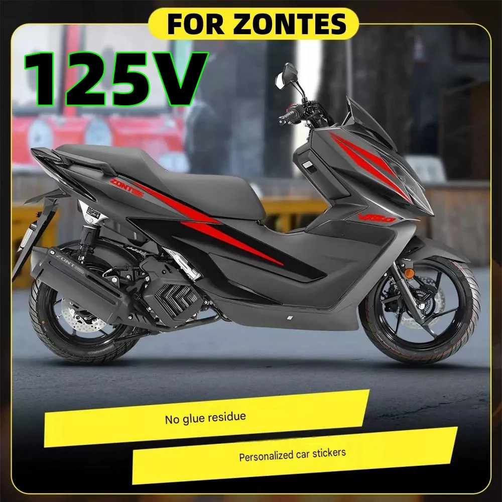 Motorcycle full-body decals, modification designs, body decorations, scratch protection, decals, and patterns for ZONTES 125V
