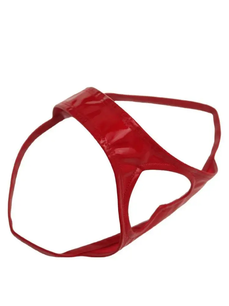 

Heart Shaped Hollow Out Wet Look PVC Tanga Shiny PU Leather Thongs G Strings Tights Hot Sexy Biniki Briefs Calcinha Bragas Panty