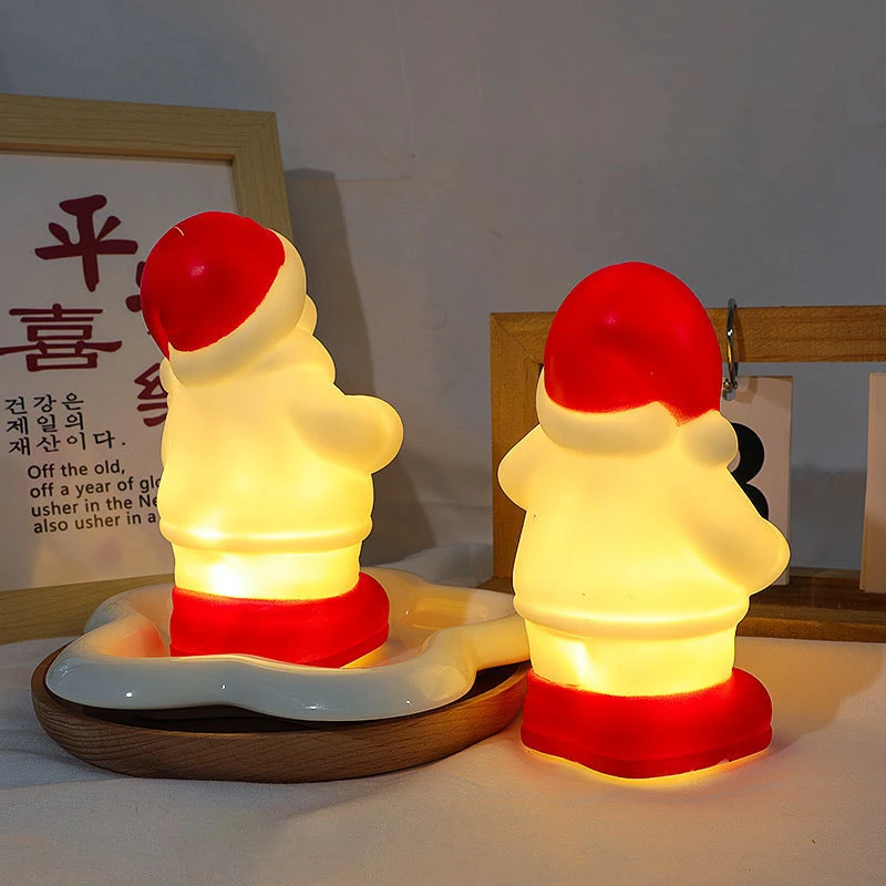 LED-Weihnachtsnachtlicht Niedlicher Weihnachtsmann Schneemann Leuchtendes Licht Weihnachtsdekoration Nachtlampe Weihnachtsdekoration für Schlafzimmer Nachttisch – Detail 8