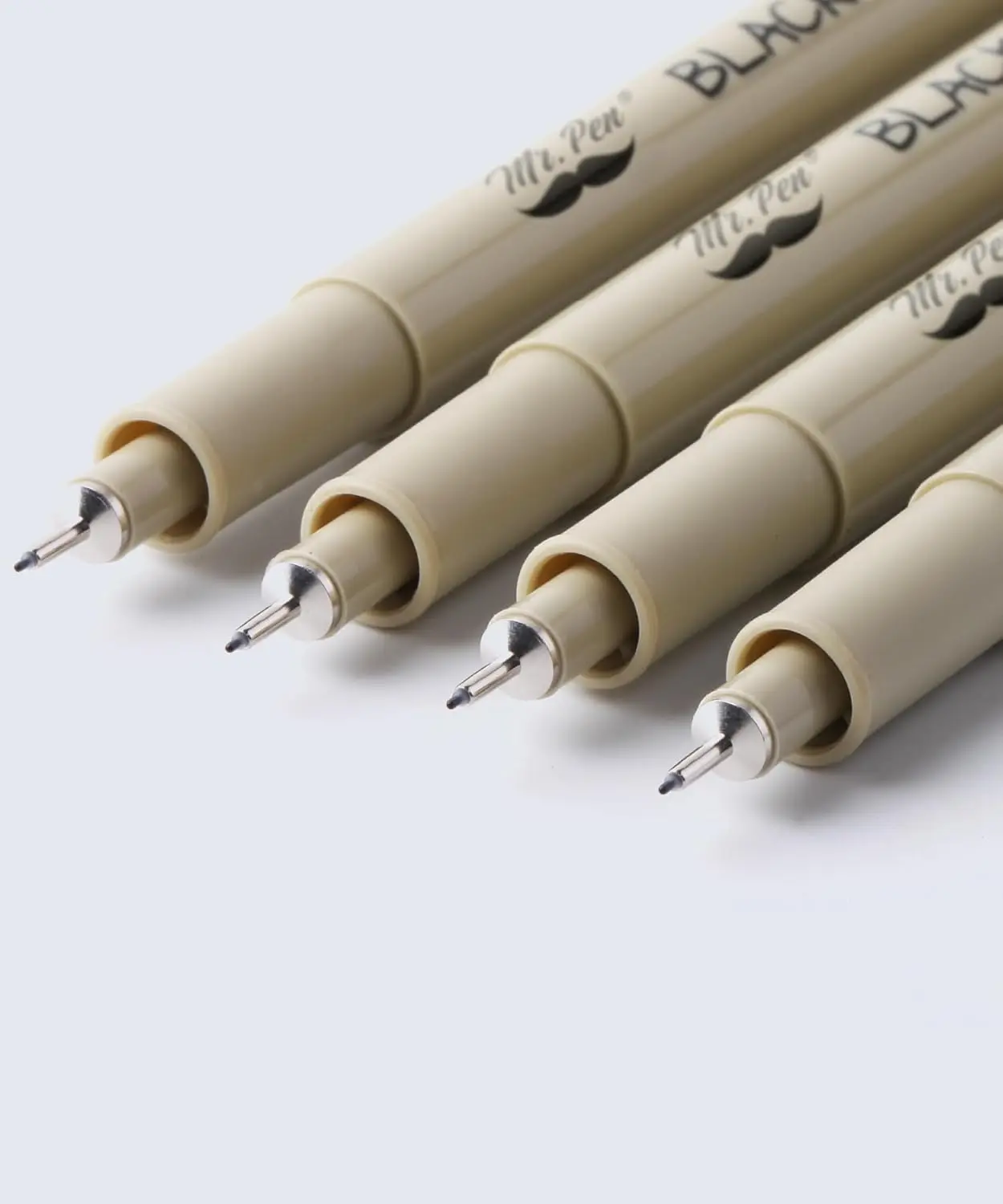 

Ultra Fine Black Fineliners, 0.25mm Tip, 4-Pack No Bleed Pens for Art and Bible Use