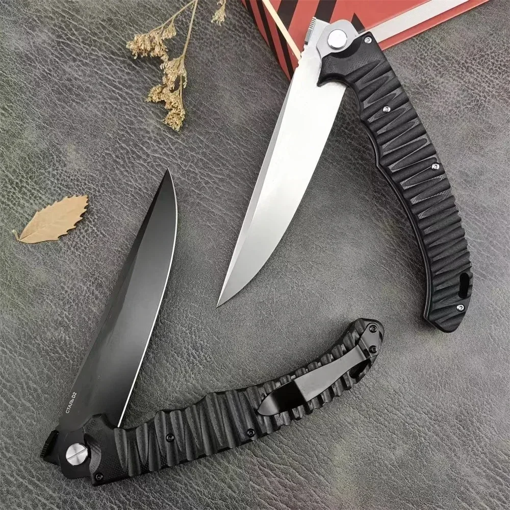 Russian HOKC Pocket Folding Knife D2 Blade G10 Handle Outdoor Survival Tactical Camping Self-defense Survival EDC Tools Knives