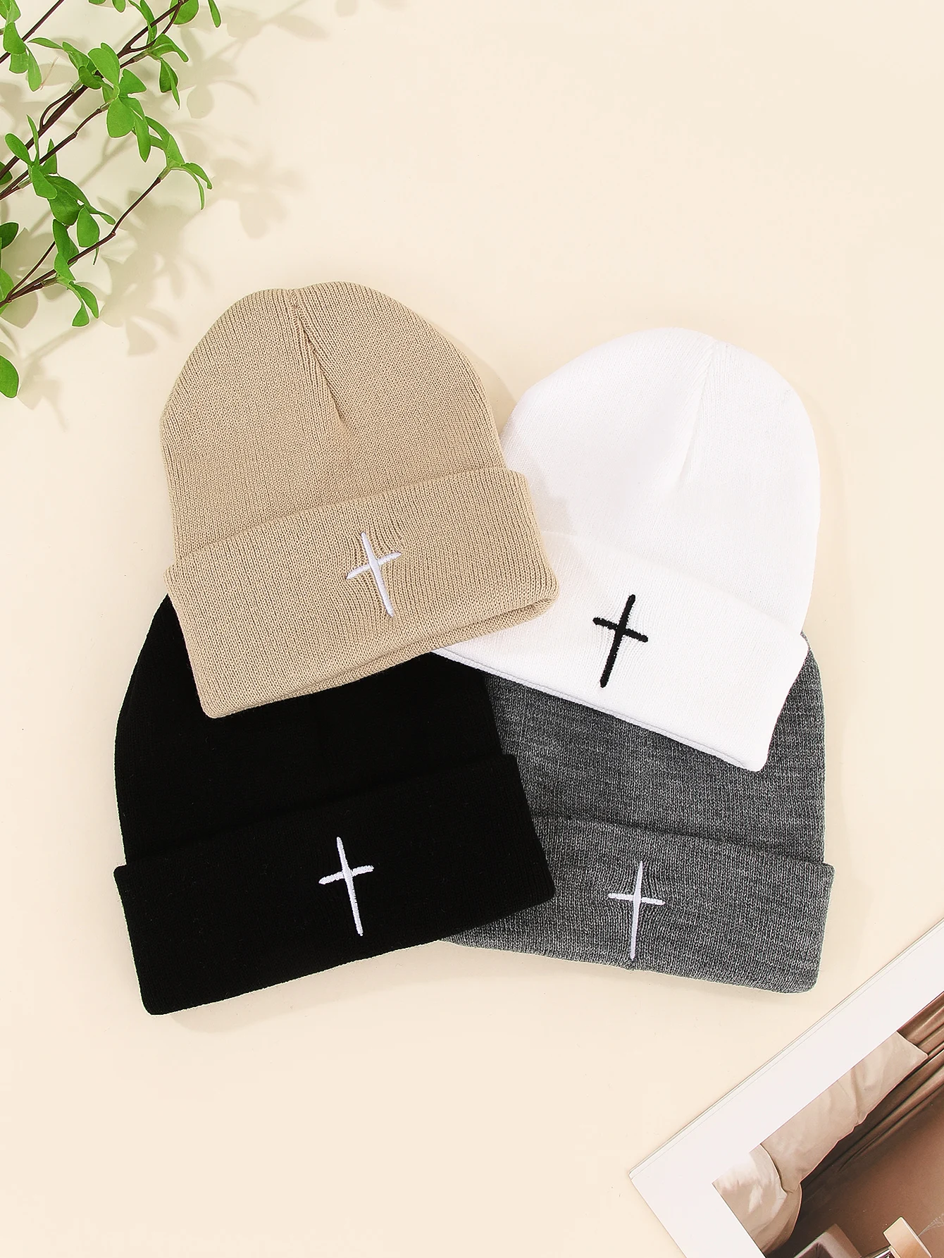 All fashion personality fashion simple knit hat suitable for going out and daily wear warm cold hat