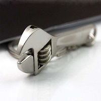 Fashion Creative Gift Key Chain Ring Keyring Mini New Tool Wrench Spanner Creative Adjustable Metal