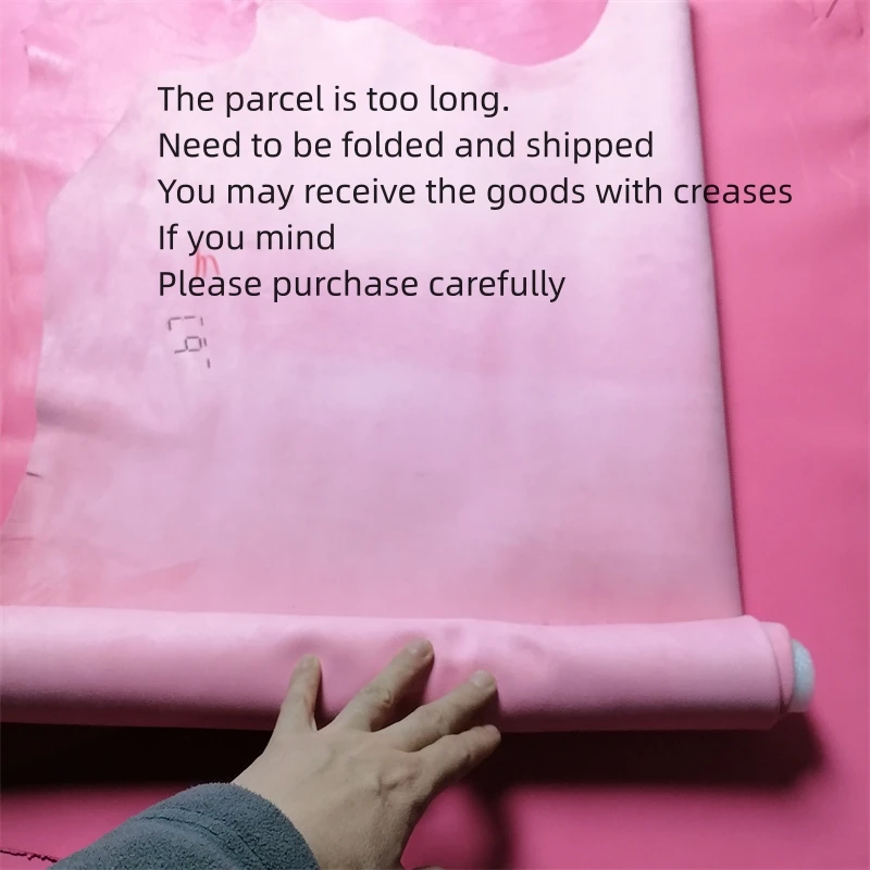 1 ملم جلد الغنم الوردي. الطبقة الأولى من الجلد. نسيج جلد حقيقي. اليدوية DIY للملابس الجلدية. وسادة رمي. جلد الغنم كامل