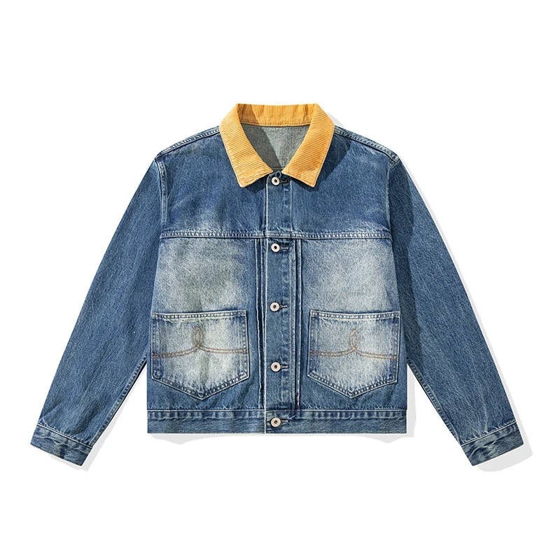 

Firmranch 2024, вельветовая джинсовая куртка в стиле ретро, мужская и женская винтажная классическая американская рубашка в стиле Amekaji, джинсовая одежда с воротником