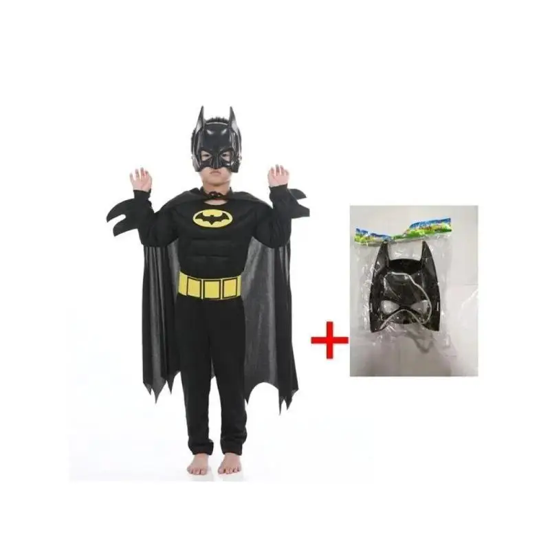 

Bat Cosplay Jumpsuit Hero Costume Suit with Cape Mask Men Superhero Wayne Cosplay High Quality Halloween Carnival Party