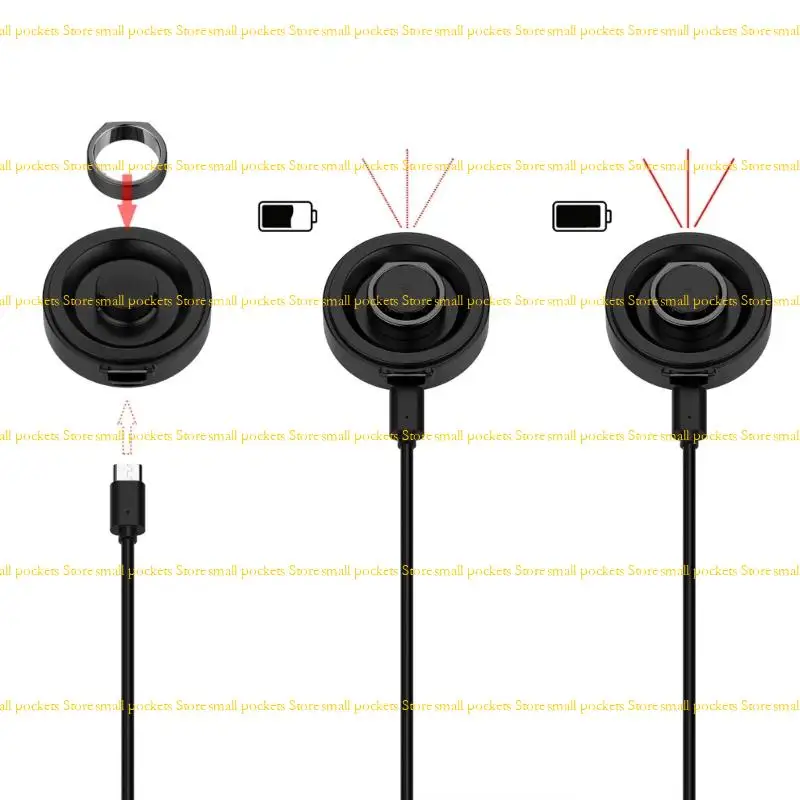 

R1WD Портативный чехол для зарядки, удобный для путешествий, подходит для интеллектуальных колец, обеспечивает точную посадку,