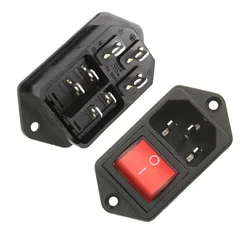 1PC IEC320 C14 AC Power Cord Inlet Socket Receptacle With Rocker Switch 250V 15A  SA172 P0.3