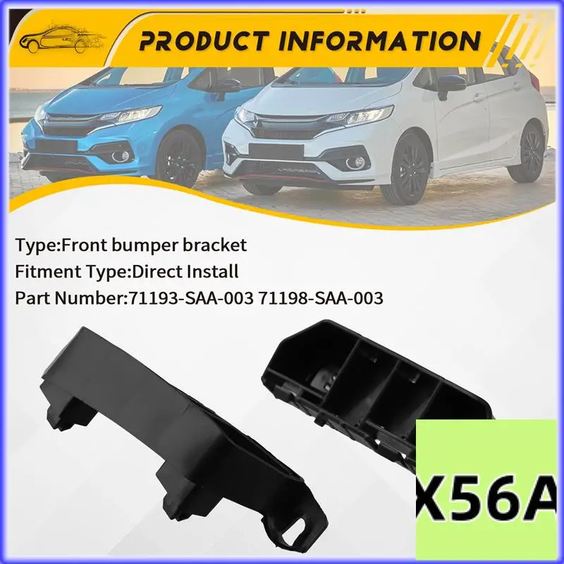 

QB-Car Front Bumper Spacer Bracket For Honda Fit JAZZ 2005 2006 2007 2008 GD1 GD3 1.3L 1.5L 71193-SAA-003 71198-SAA-003
