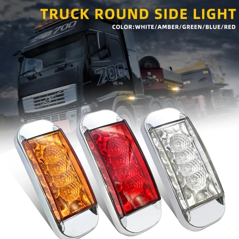 

094D 16 LED Truck Trailer Side Light Turn Light ABS for Improved Visibility