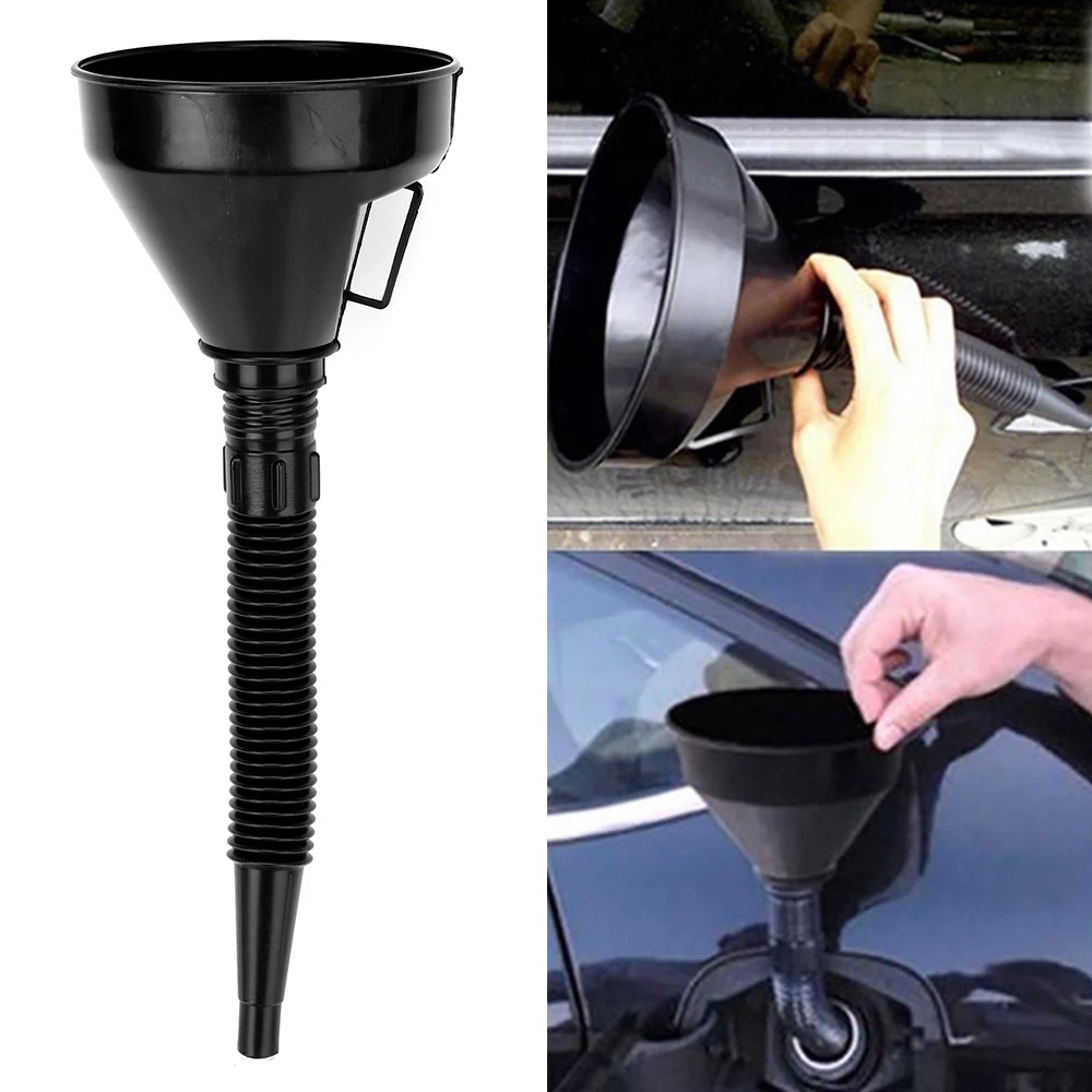 

Oiler Filter Funnel Universal Car Truck Motorcycle Filled Car Repair Tool With Spout Pipe Pour Diesel Gasoline Plastic