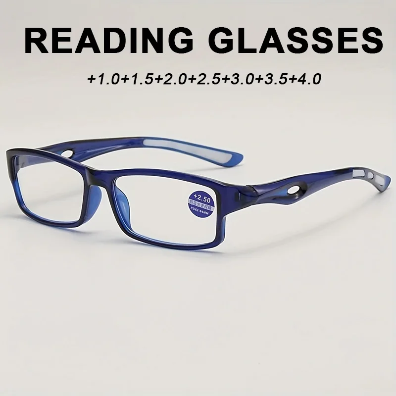 1 pair of unisex reading glasses, suitable for senior light reading glasses, with comfortable nose pads, high-end glasses gift