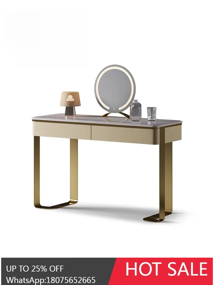

MJY Light Luxury Style Dressing Table High-end Pure Natural Marble Makeup Table