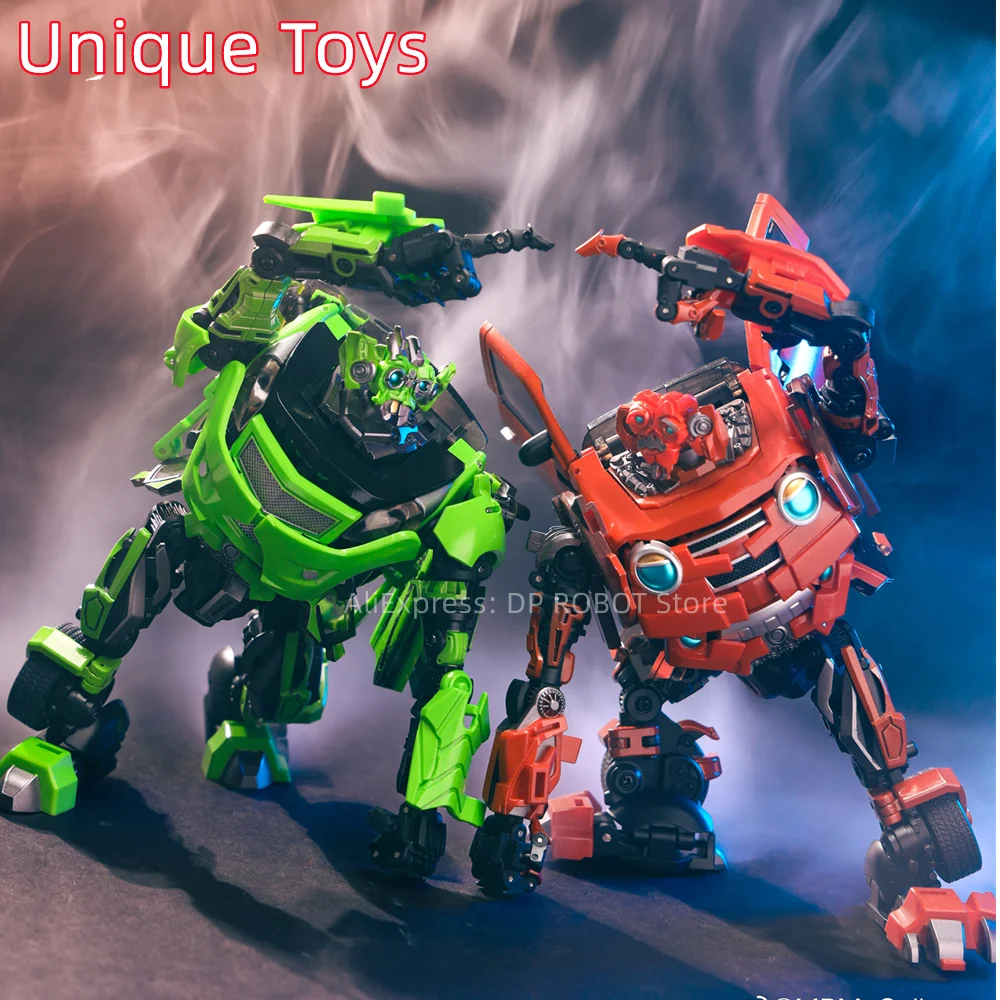 [IN STOCK NOW] Original UniqueToys Transformation UT-R07 UT R07 R08 Skids Mudflap Dumber Trax Alloy Action Figure Robot Toys