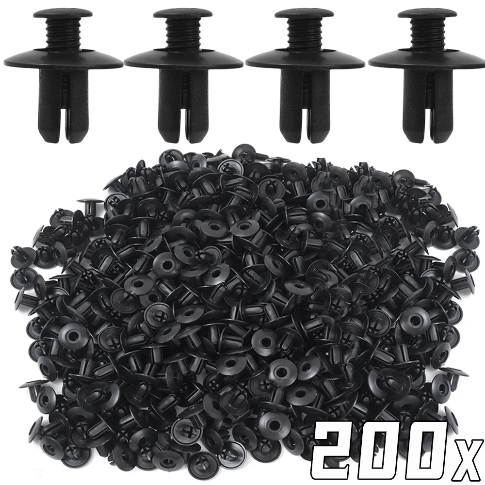 50/100pcs Plastic Rivet Fastener with Screwdriver Universal Plastic Expansion Pierced Screw Clip Bumper Fender Liner Hood Clips