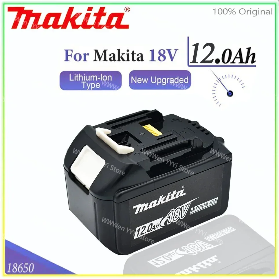 

100% Makita 12.0Ah сменная батарея 18В для BL1830 BL1830B BL1840 BL1840B BL1850 BL1850B, аккумуляторная батарея, индикатор