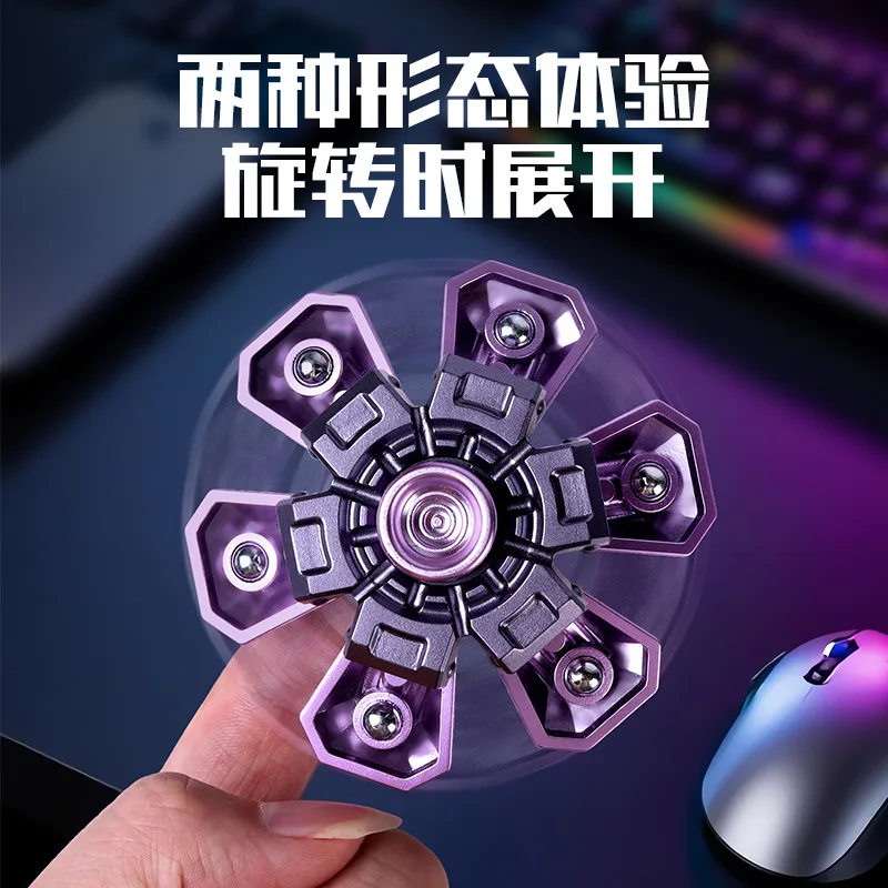 New Creative Fingertip Gyroscope Mechanical Deformation Rotating Fingertip Gyroscope Mechanical
