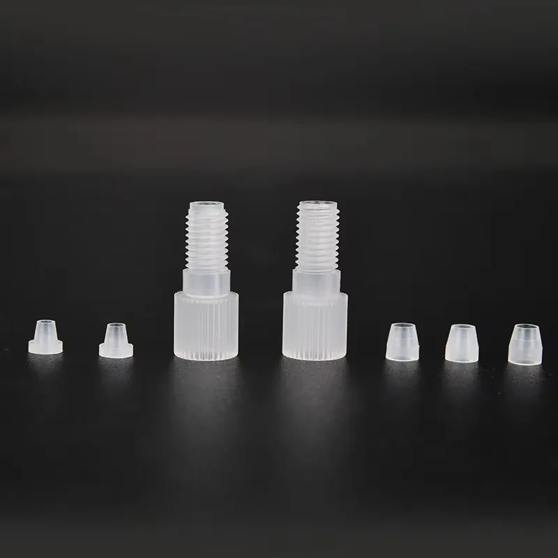 PTFE Plastic Tube Joint Quick Coupling Standard 1/4-28UNF Eco-Friendly Material New Design Various Options