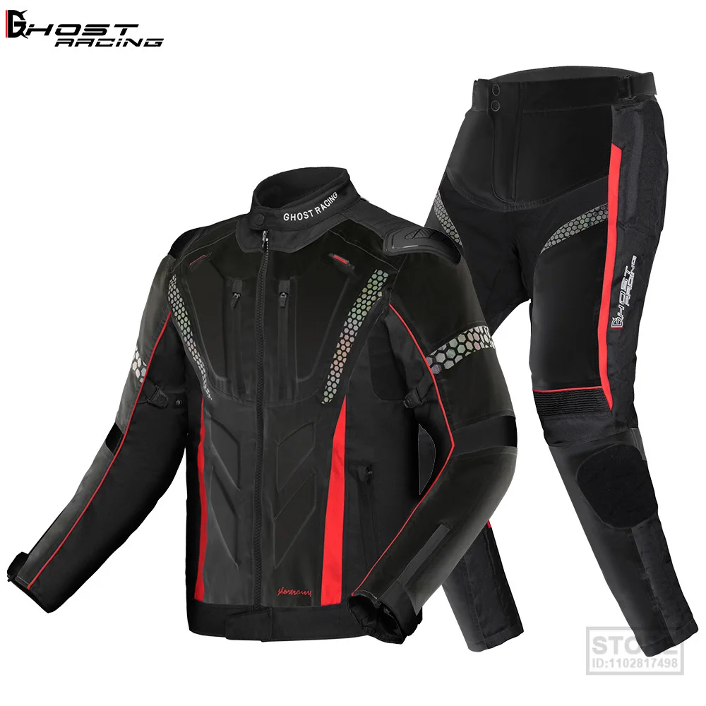 5XL GHOST RACING Motorcycle Jacket Protective Gear rbike Riding   Waterproof Windproof   Suits