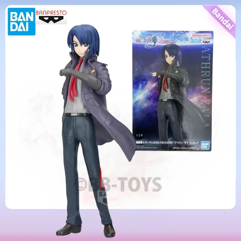 In Stock Bandai BANPRESTO Mobile Suit Gundam SEED Freedom Athrun Zala Anime Action Figure Toy Gift Model Collection Hobby