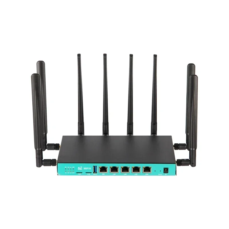 Wireless speed 1800Mbps 5g router dual band wifi6 support ROOter firmware router 5g wifi with 2 SIM card slot