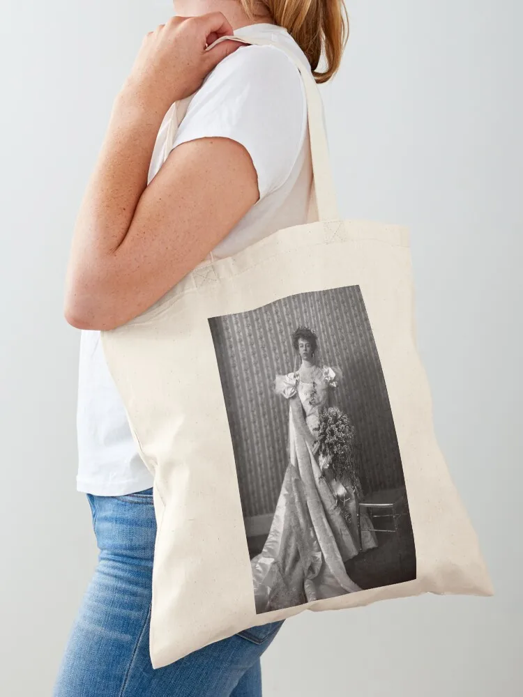 Eleanor Roosevelt In Her Wedding Gown - 1905 Tote Bag Canvas shopping cart bags