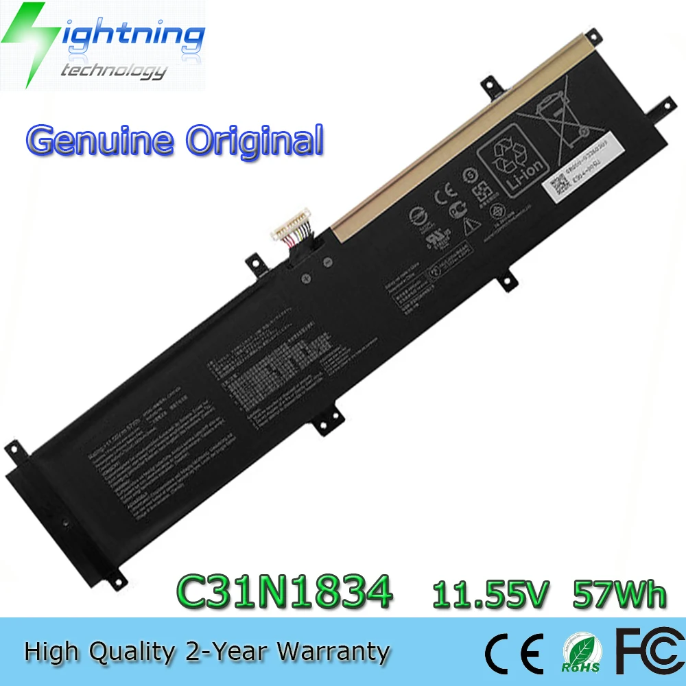 New Genuine Original C31N1834 11.55V 57Wh Laptop Battery for Asus ProArt StudioBook Pro 17 W700G W700G3T H700GV 3ICP4/58/134