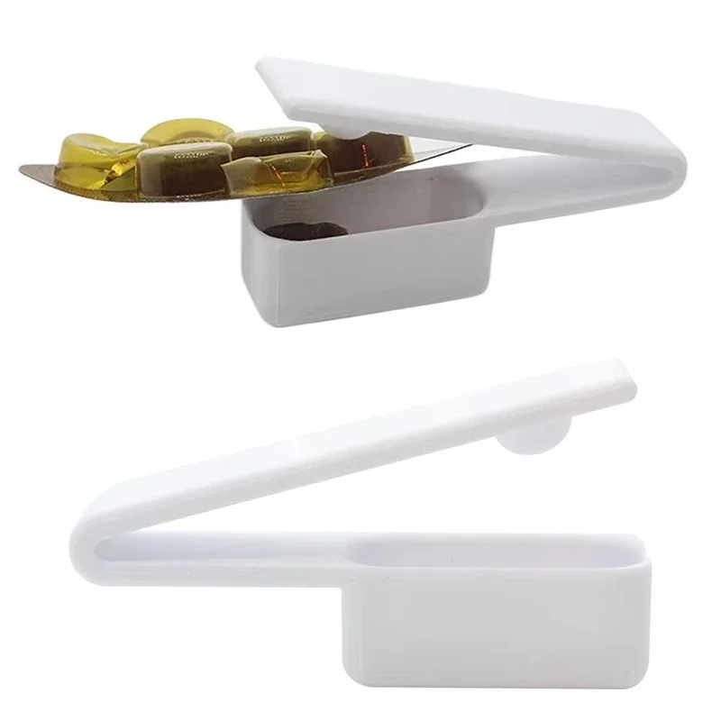 1pc Compact & Ergonomic Pill Popper With Storage - Safe, Easy-Open Blister Pack Aid, Travel-Ready Medicine Organizer