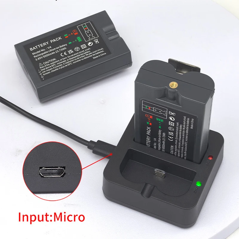 6040mAh High Capacity For Ring Video Doorbell V4 Battery 3.65V Li-ion Battery Compatible with Ring Video Doorbell 1/2/3/3 Plus