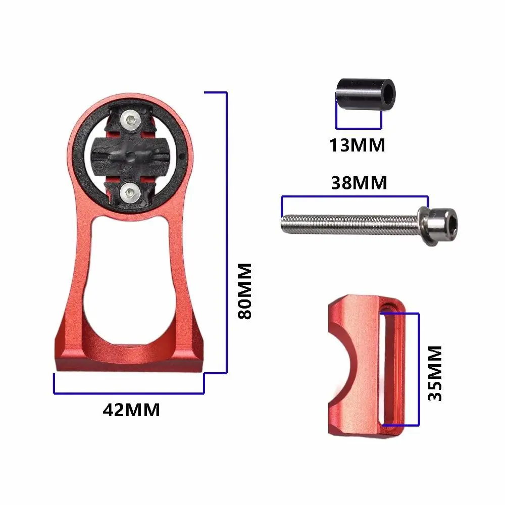 Soporte de aleación de aluminio para ordenador de bicicleta, abrazadera para Faro, extensión de manillar, adaptador para GARMIN Edge, GPS, Gopro