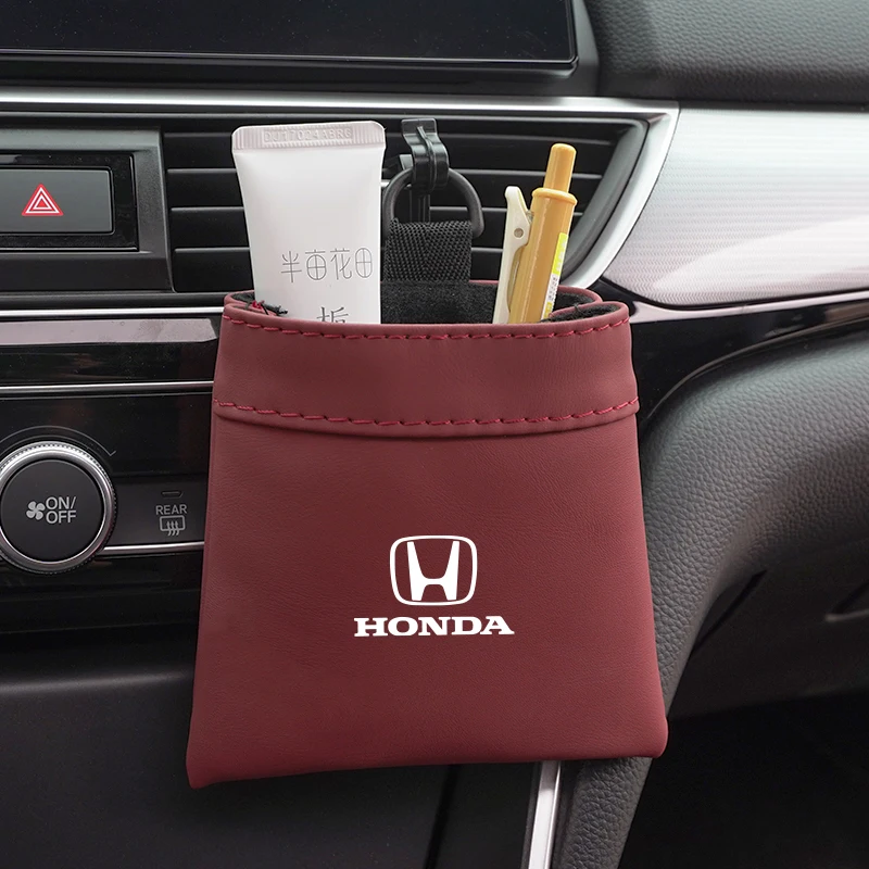 Органайзер для салона автомобиля из искусственной кожи, очки, сумка для хранения ключей и карт для телефона Honda Civic Fit Jazz Accord Pilot CRV Odyssey Passport Cit
