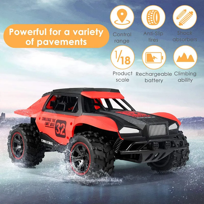 

kawaii rc crawler funny gift-1:18 climbing off-road rc cars,bigfoot rc truck,2.4G remote control car toy,monster truck,kids toys