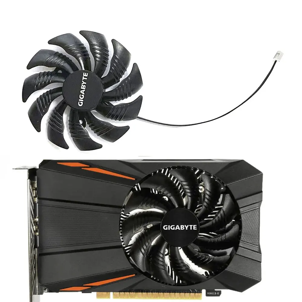 NEW 87MM 3PIN PLD09210S12HH GTX 1050 1050Ti GPU Fan，For Gigabyte RX 560 550、GTX 1050 1050Ti Graphics card cooling fan