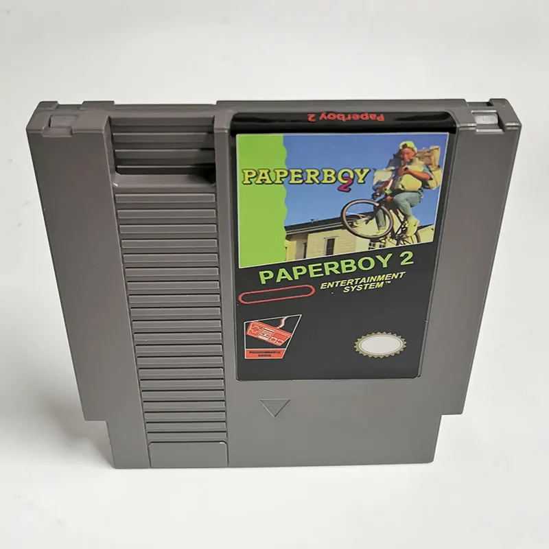 Paperboy 2  Multi Game Cartridge for NES NTSC And PAL Version 8 Bit Video Game Console