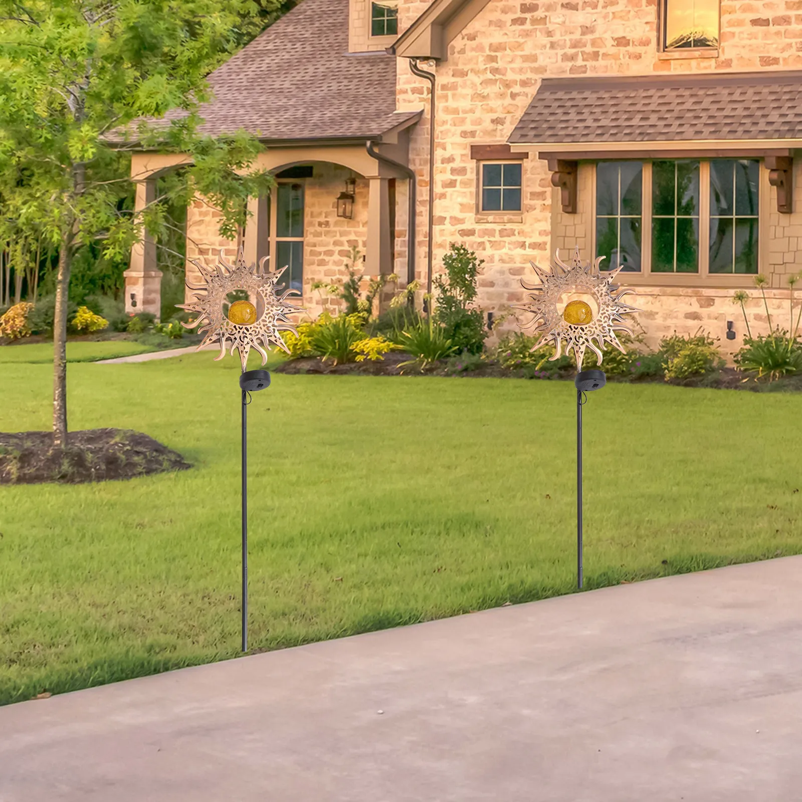 

Солнечный проекционный светильник LED с полым дизайном, 1 шт., для сада, балкона, веранды, уличного декора, ночник-проектор