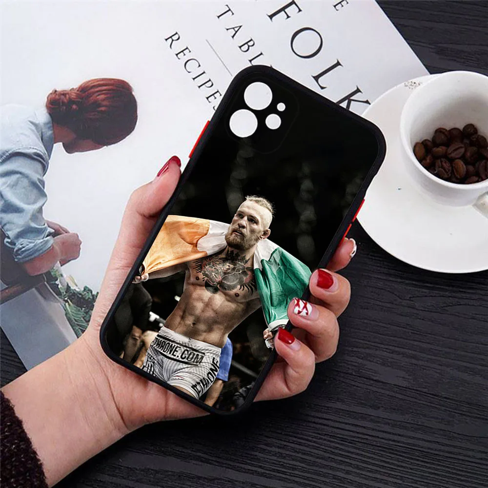 Phone Case for Redmi Note13 Pro A2 A1 13c Xiaomi Poco C51 C50 C40 M5 X4 X3 F3 X5 Conor Mcgregor Matte Frosted Translucent Cover