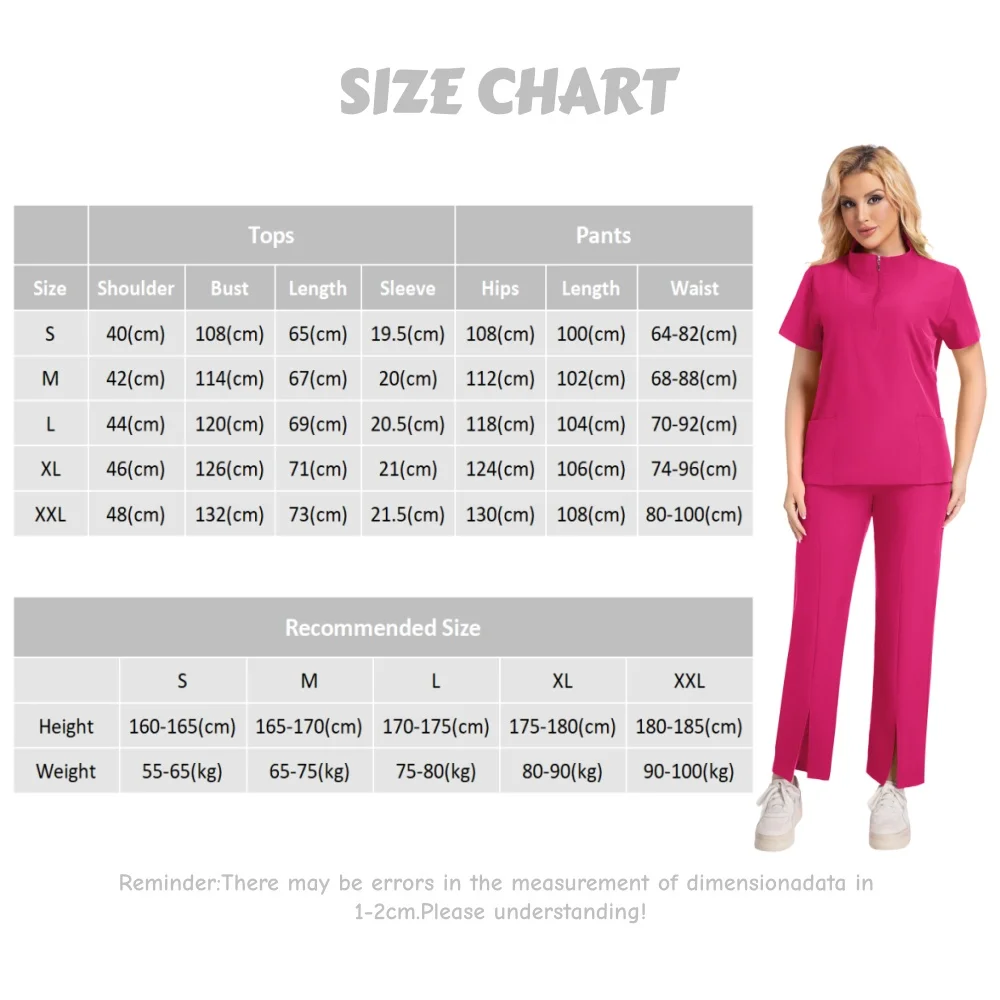Nursing Scrubs Set Anti-Wrinkle Medical Surgical Gown Wholesale Hospital Scrub Top Doctor Nurse Special Scrub Uniform Men Women