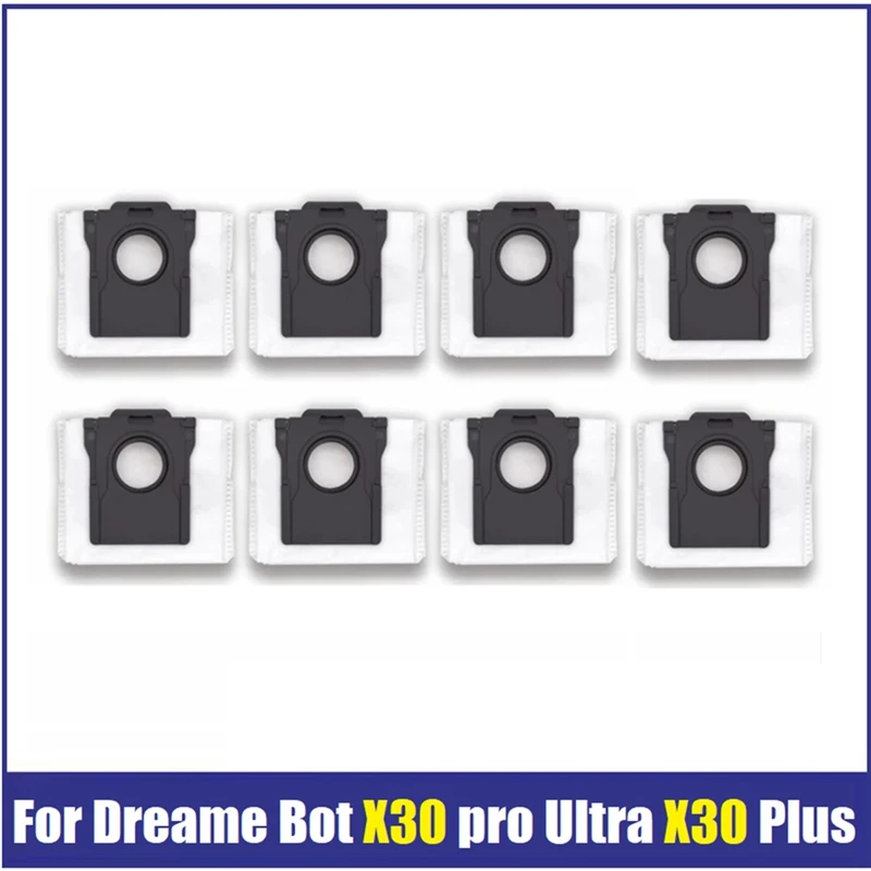 8 pçs saco de pó não tecido para dreame bot x30pro ultra x30pro plus robô aspirador de pó saco de lixo acessórios