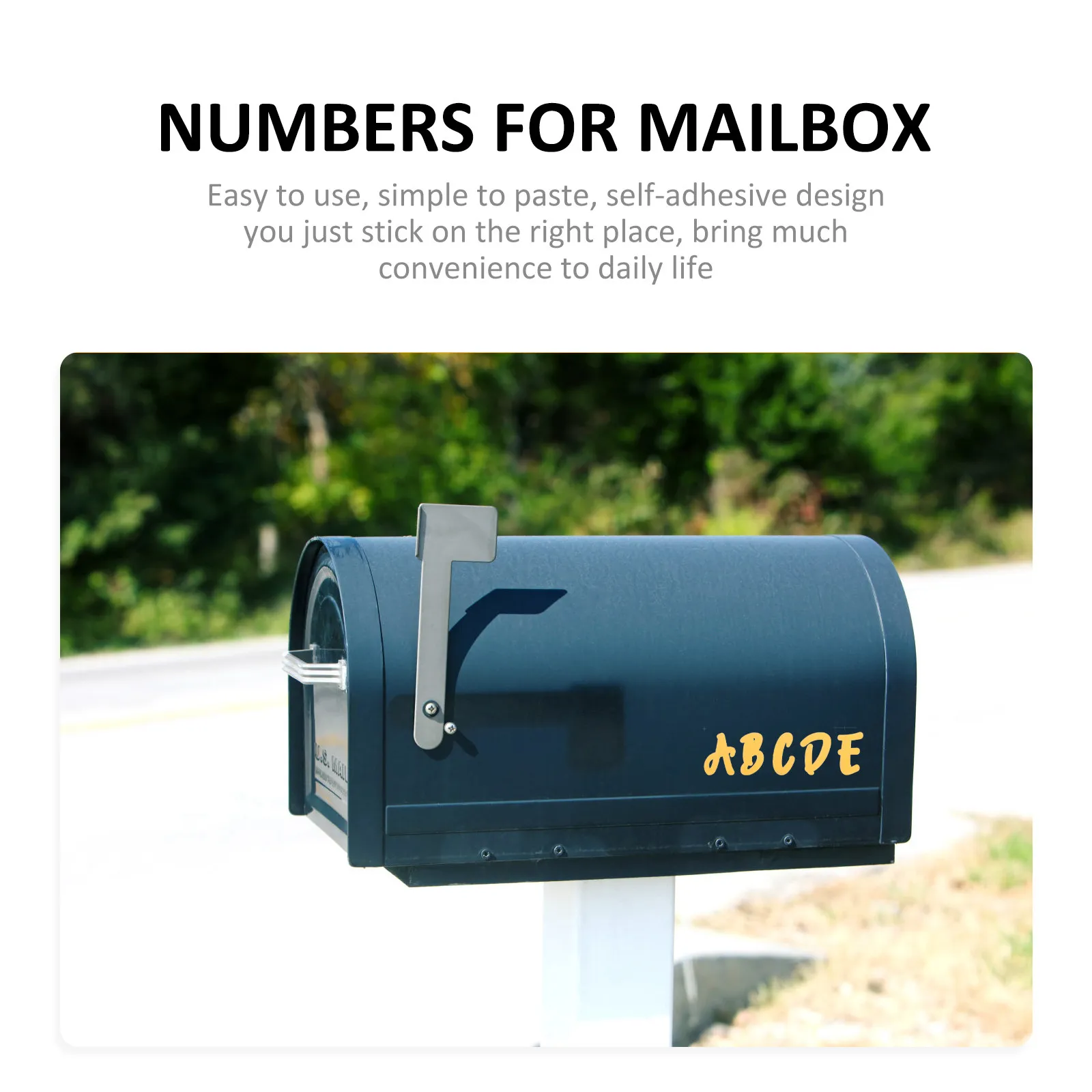 

8 листов цветных наклеек с алфавитом из ПВХ, водонепроницаемые, для почтовых ящиков, наружных дверных табличек, самоклеящиеся, с цифрами