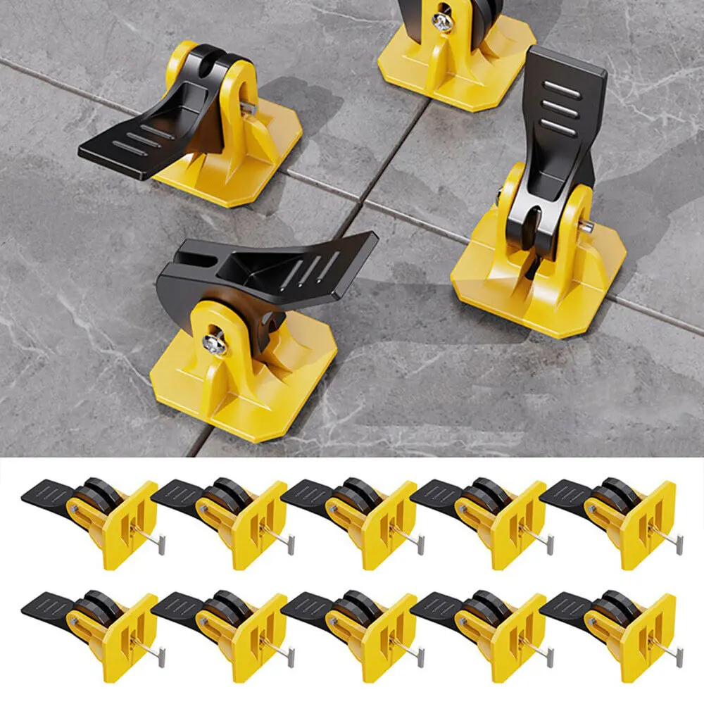 50Pcs Floor Tile Leveling System Clips Leveler Adjuster Kit for the Tile Laying Fixing Flat Ceramic Wall Construction Tool Parts